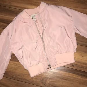 pink bomber jacket
